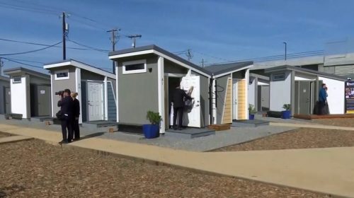 First Tiny Home Community for the Homeless in California Opens